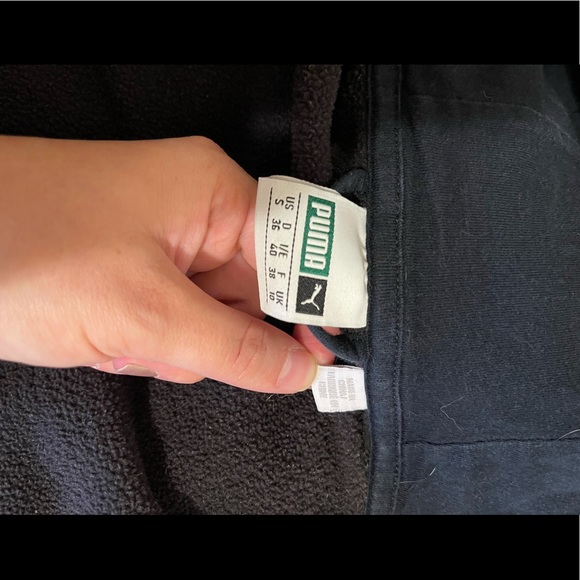 Black Puma Zip-Up Sweater - Picture 7 of 8